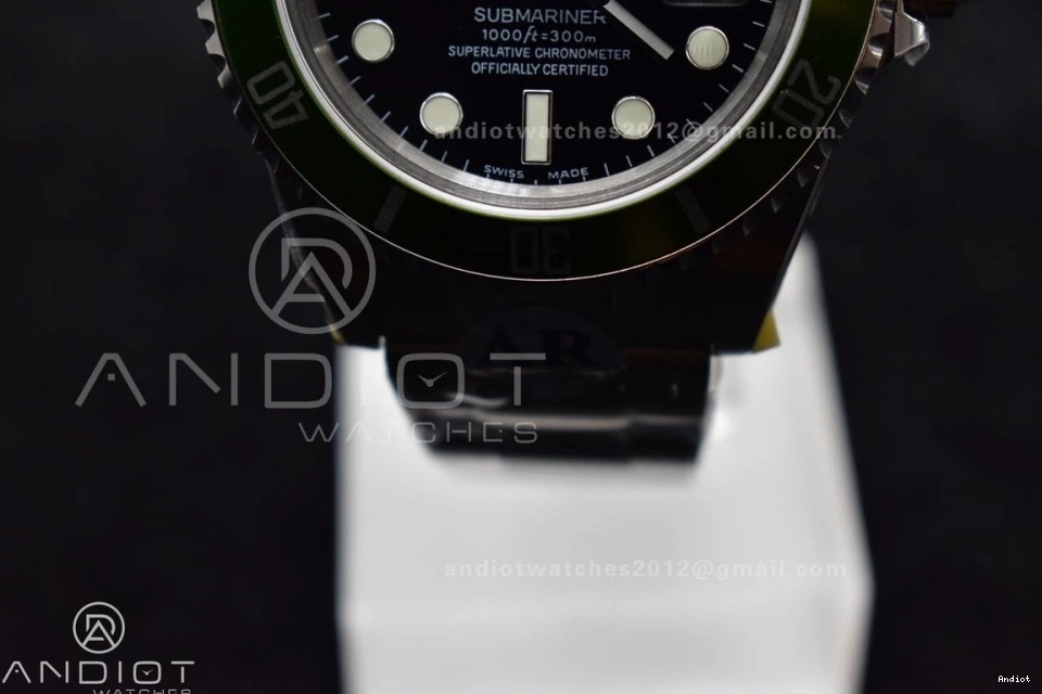 on ARF1:1 Bracelet Edition Best LV Submariner Steel 16610 Green 904L SS SH3135 V 1140 Seasonal 0722